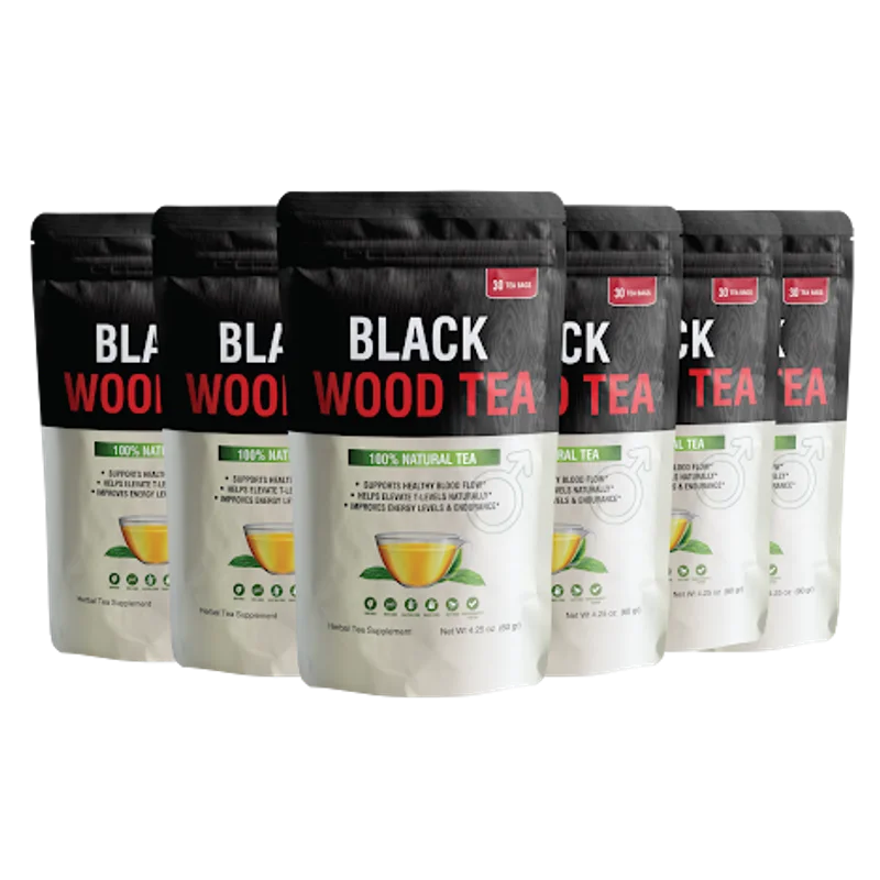 Black Wood Tea Longevity & Vitality Health — 6 Bottle / 180 Day Pack